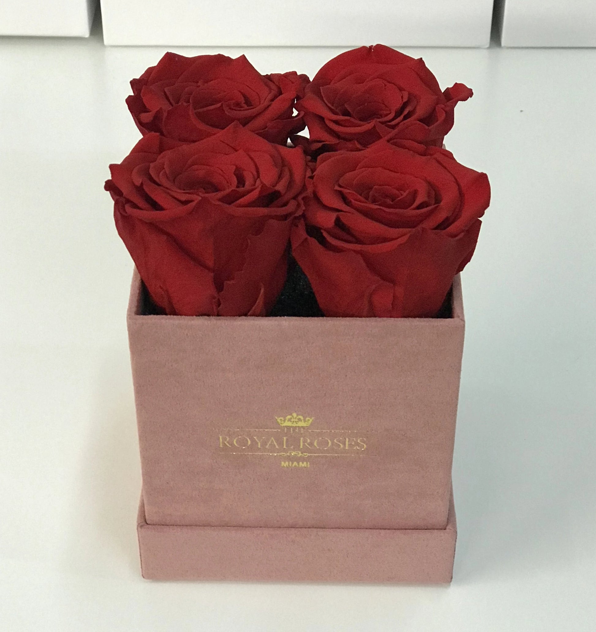 Mini Square Long Lasting Rose Box - Lifetime is Over 1 Year - The Royal Roses 