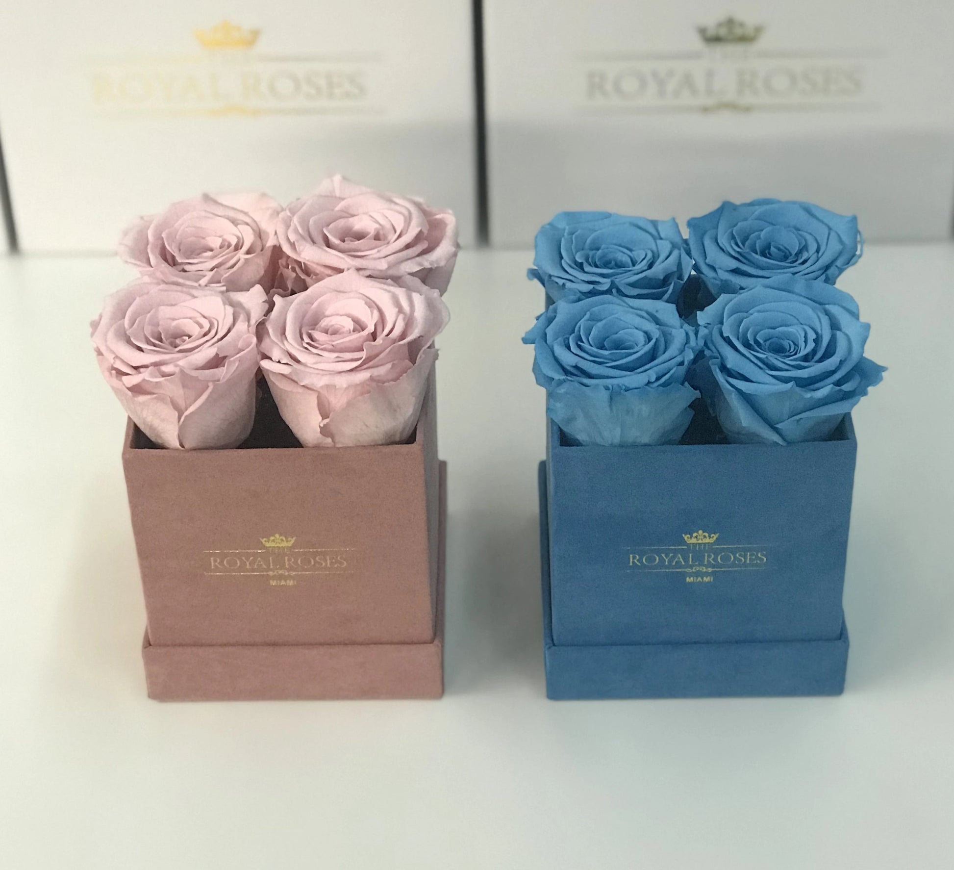 Mini Square Long Lasting Rose Box - Lifetime is Over 1 Year