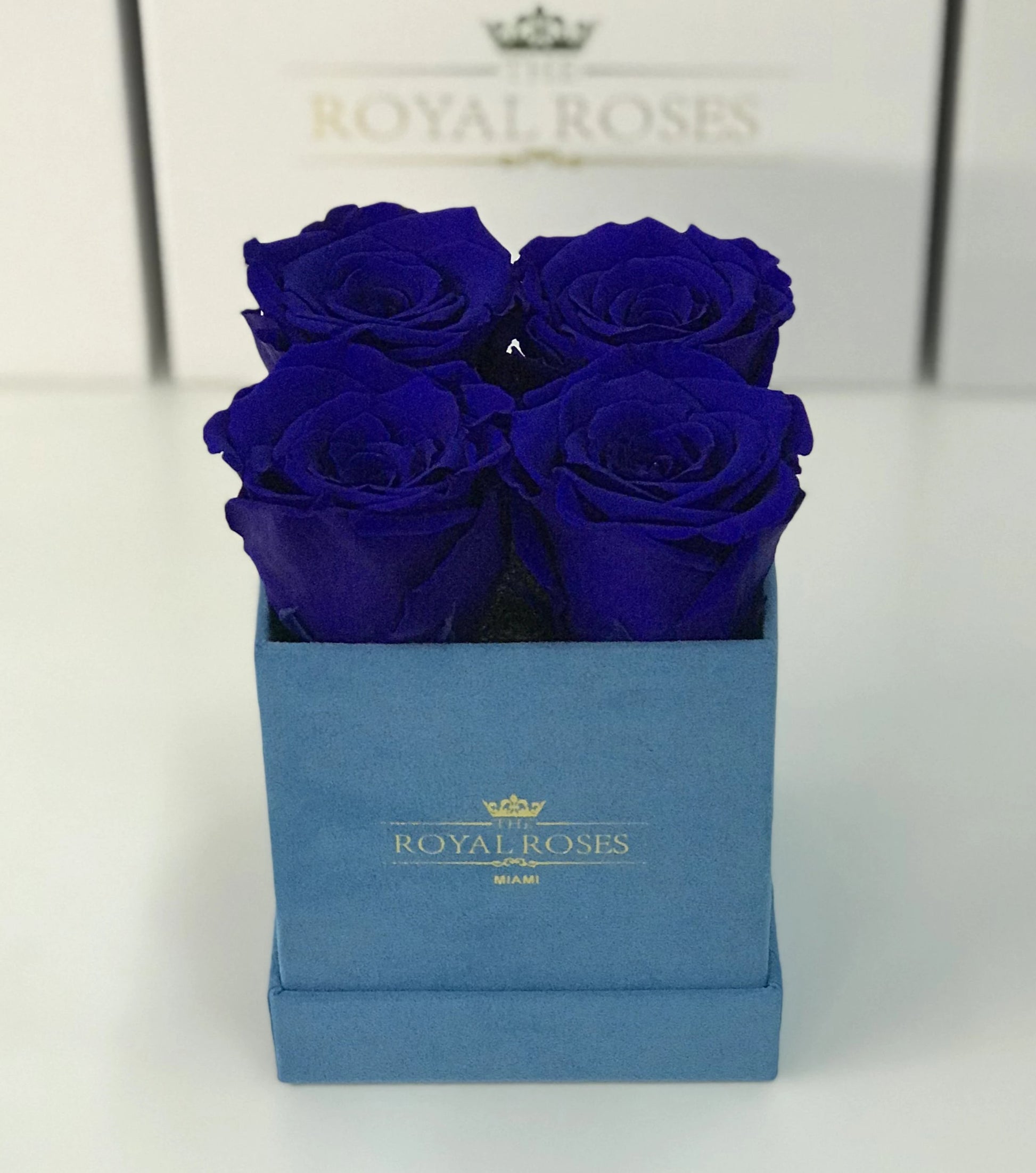 Mini Square Long Lasting Rose Box - Lifetime is Over 1 Year - The Royal Roses 